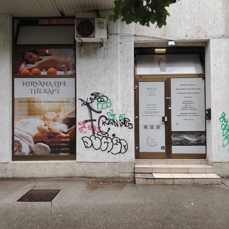 nirvana salon za masažu dubrave /Zagreb ulaz
